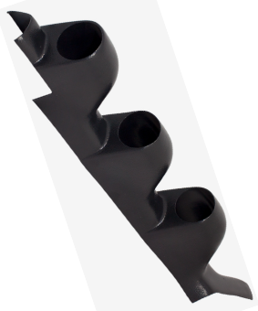 DSM Black Triple Gauge Pod - 1G Eclipse 90-94