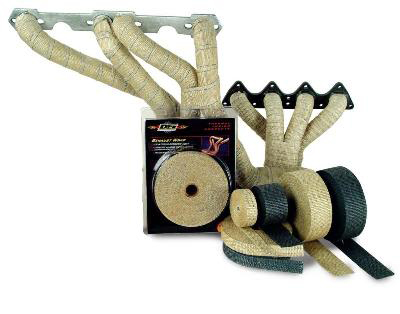 DEI Exhaust/Header Wrap Kit - with Tan Wrap & White HT Silicone Coating