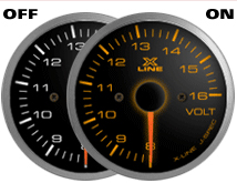 STRI X-Line Black Voltmeter (Elec) 52mm