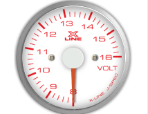 STRI X-Line White Voltmeter (Elec) 52mm