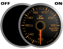 STRI X-Line Smoke/Amber Water Temp (Elec)